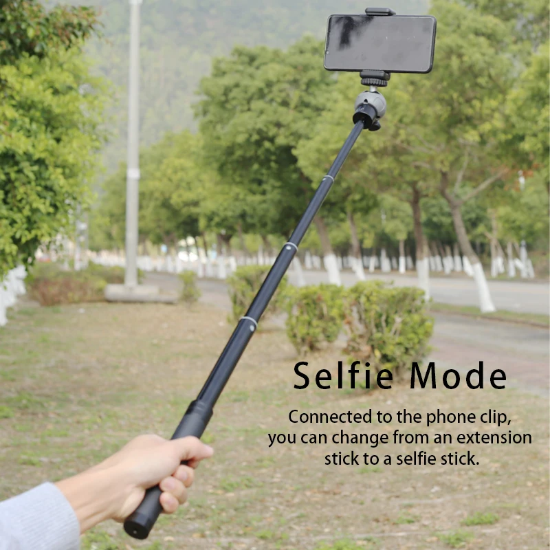 XILETU GP73A asta di prolunga regolabile portatile bastone retrattile pieghevole per stabilizzatore della testa del treppiede Selfie Stick Photography