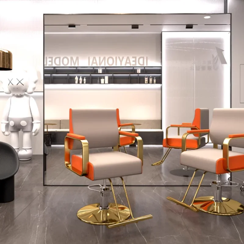 Elegant Premium Barber Chairs Simple Trendy Creative Modern Salon Chairs Unique Design Krzeslo Kosmetyczne Salon Furniture