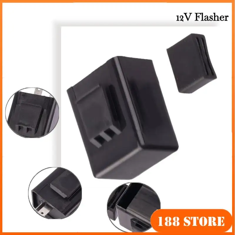 

2 Pin Electronic Flasher Relay for Motorcycle 12V Speed Adjustable of Turn Signal Flasher Square Flashing Indicator Relays