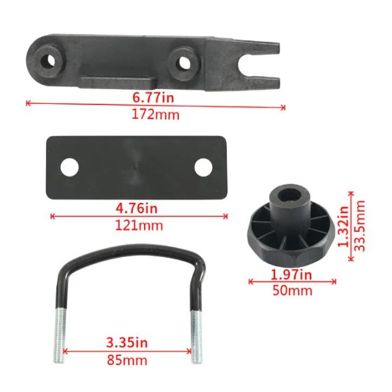 ISURE MARINE 4-Piece Set Roof Luggage Rack Fastener U-Clip Bolt Bandage Kit Roof Luggage Compartment Installation Accessories