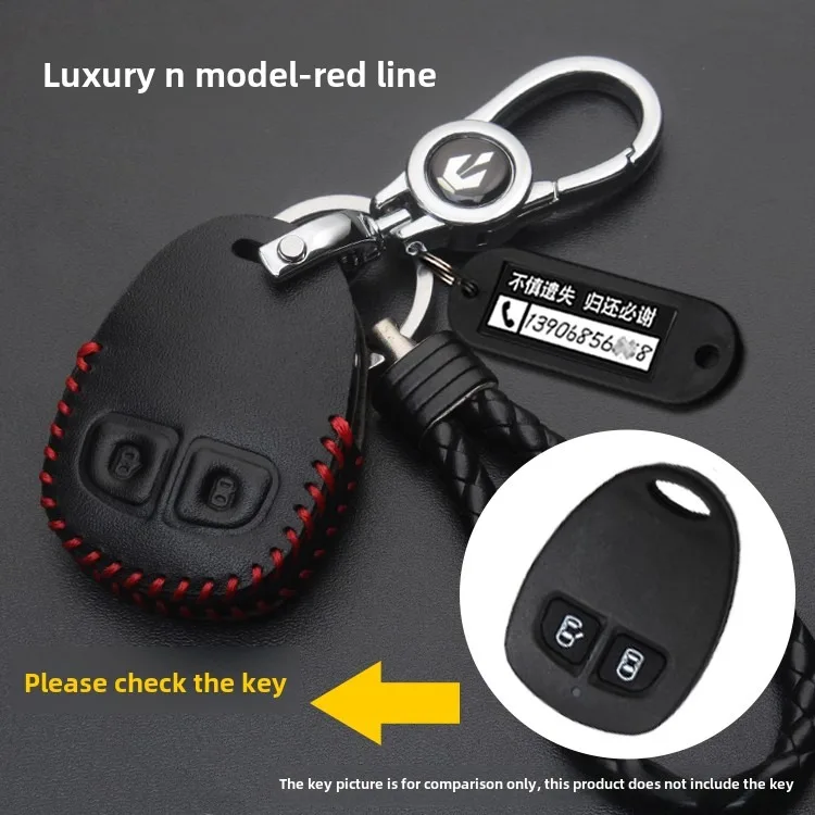 For Old Geely LibertyShip/LC2/Jingang/Golden Eagle/Emgrand Leather Remote Control Key Case Key Cover Auto Supplies N