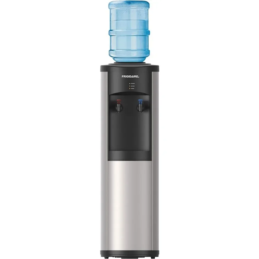 

Stainless Steel Water Cooler/Dispenser, standard, Stainless，Detachable drip tray，Can accommodate 3 or 5 gallon water bottles