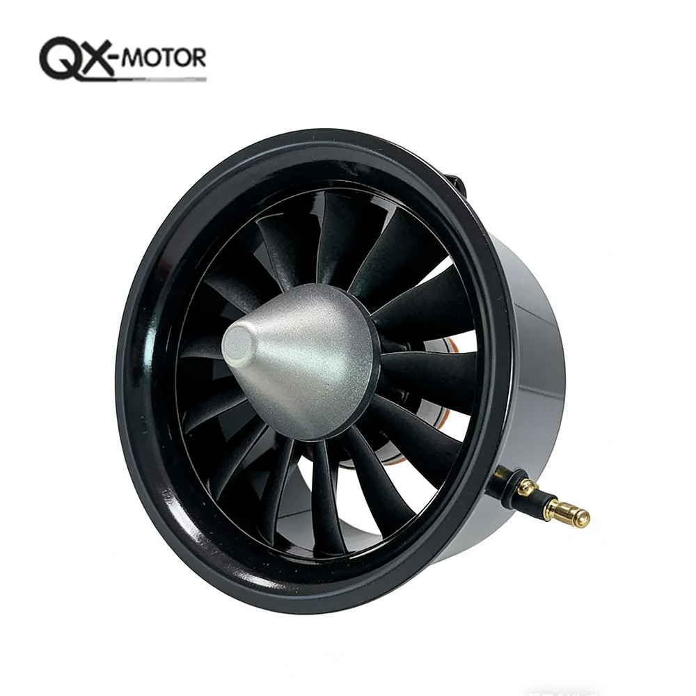 Qx-Motor 12 Blades Ducted Fan 70mm EDF QF2827 Brushless Motor For RC Drone Accessories Parts Wholesale