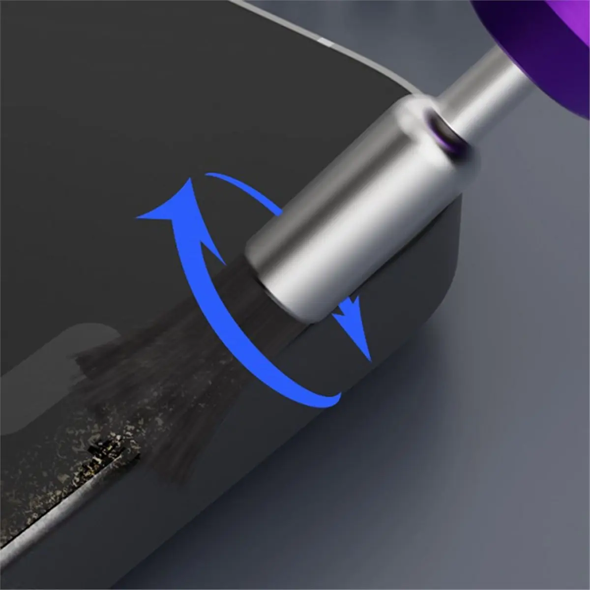 Home Tool QB95 Dust Cleaning Brush 2.35mm 3.0mm Steel Handle Horsehair Bristles 10Pcs for Phone Motherboard Speaker Repair Tools