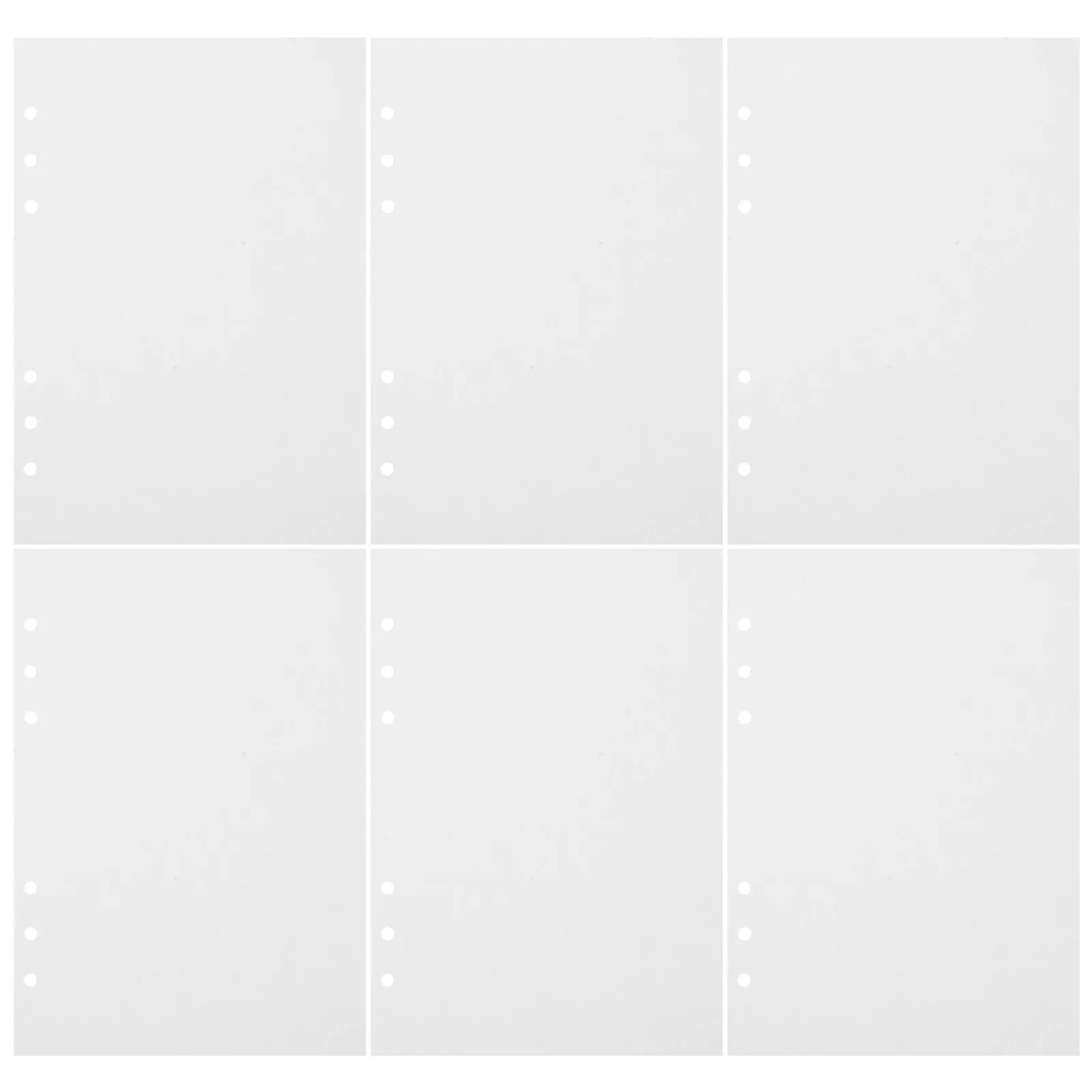 80 Sheets A5 Planner Refill Paper Premium Thick Smooth Lined Loose Leaf Notebook Insert Paper for Travel Office Study Daily Note