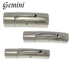 20PCs 3-7mm Round Magnetic Clasps Buckle Connector Stainless Steel Clasp Hook Diy Leather Bracelet Jewelry Accessories Findings
