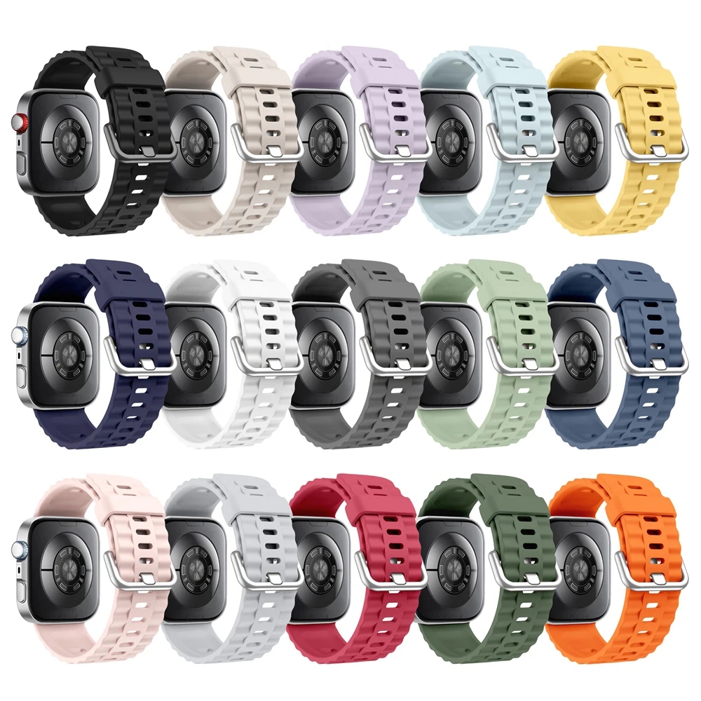 Cinturino in silicone Wave adatto per Huawei Watch Fit 4 Pro Smartwatch cinturino di ricambio compatibile per Huawei Watch Fit 4 3