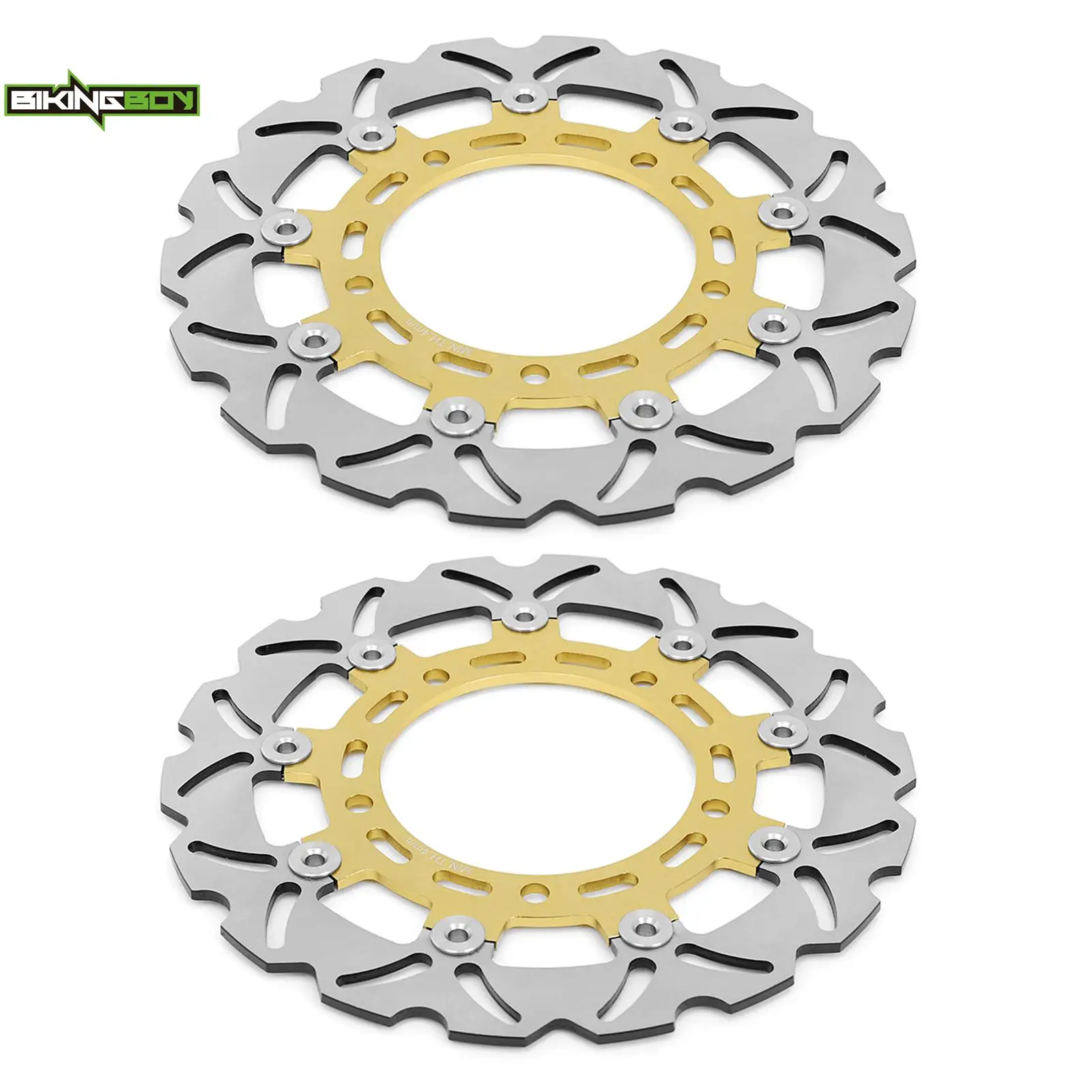 BIKINGBOY Front Brake Discs Rotors For SV 650 ABS 07-21 SV650S ABS 07-12 Gladius SFV 650 / ABS 09-14 GSF 650 ABS Bandit 05 06 07