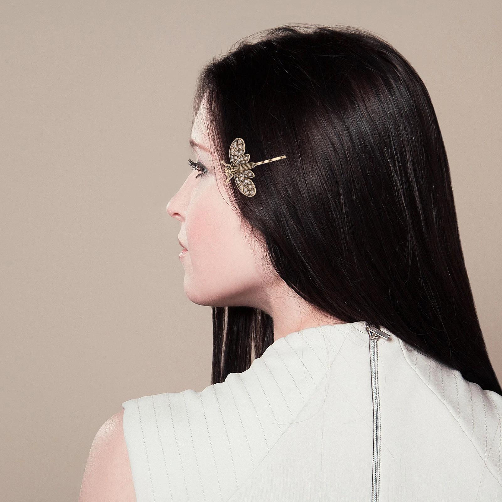 

2 Pcs Dragonfly Barrettes Hair Accessories Decorative Clip for Women Hairpin Pins Alloy