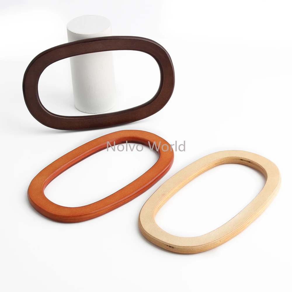 4/10/50PCS 21.5x8.5cm,14x14cm,17.3x10cm Wooden Bag Handle For Sewing Brackets Bag Handbag Shoulder Strap Purse Frame Accessories