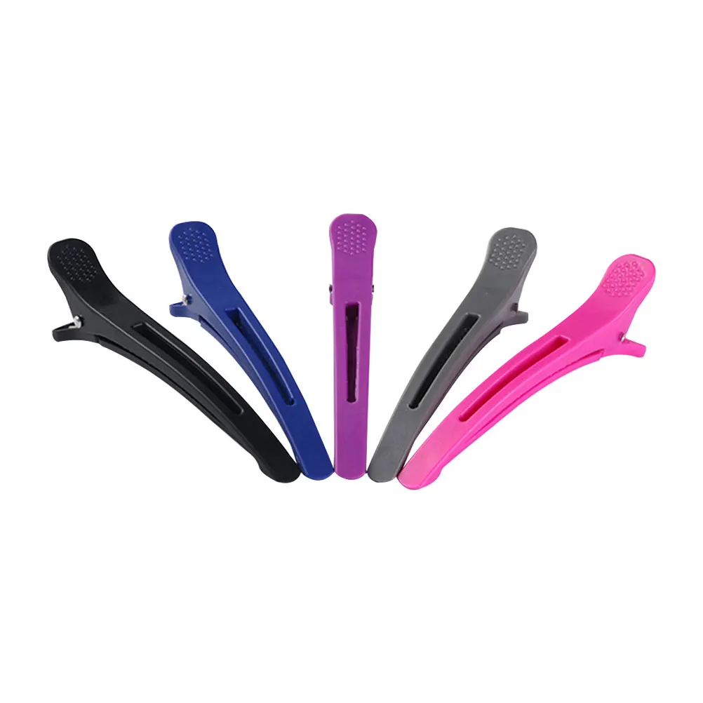 

12pcs Hair Clips Women Non-slip Sectioning Durable Salon Styling Elastic Anti-rust Plastic Tools Hairdressing