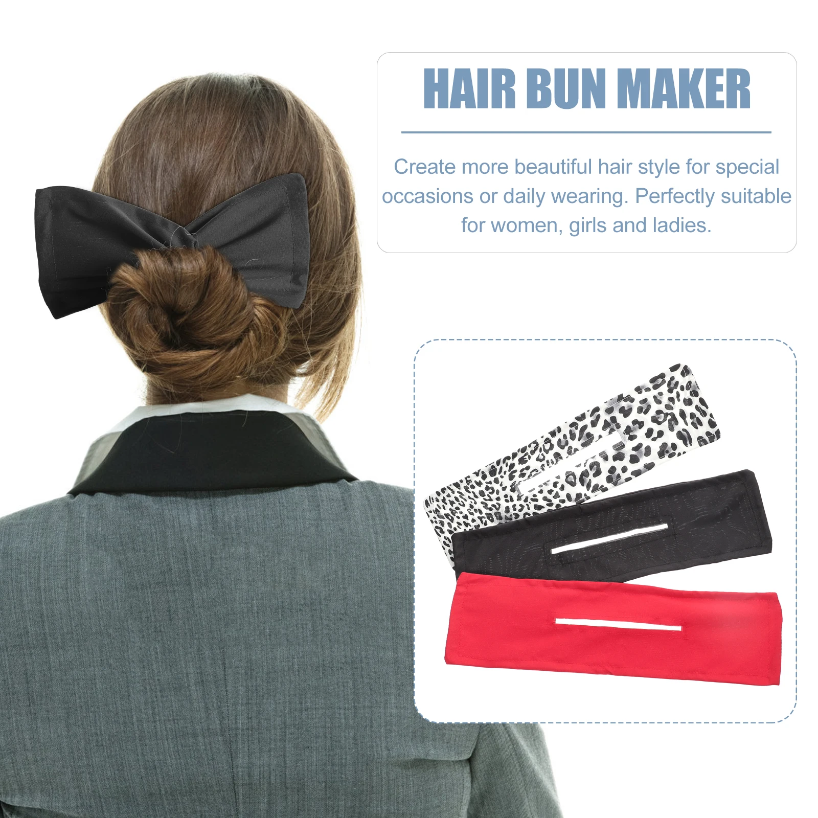 

3pcs Maker Headband Twisted Shaper Styling Tool For Women Girls Lightweight Durable Accessories Daily Occasions Donut Bun Maker