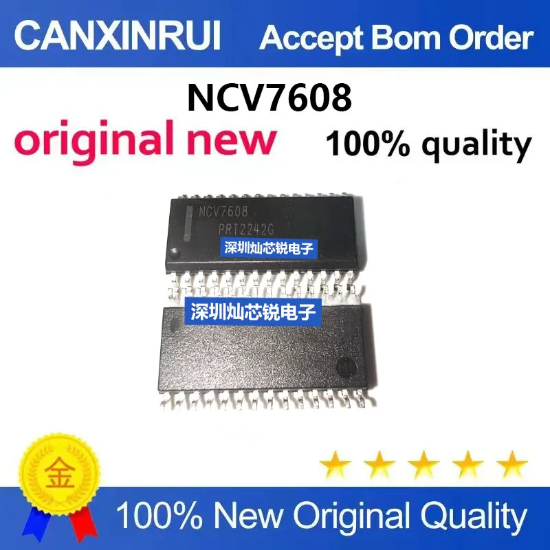 (5-100pieces)Brand new original NCV7608DWR2G NCV7608 SMD SOP28 driver IC