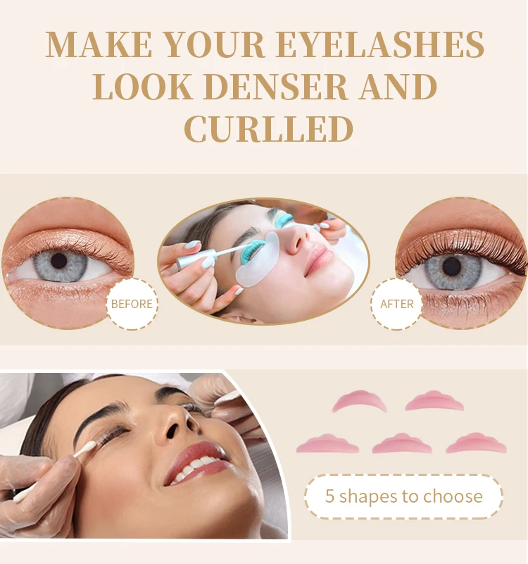 Libeauty 10 paia/lotto Bustina Lash Lifting Lozione Ciglia Lift 5-8 Minuti Calia Permanente E Fissaggio Pacchetto Individuale Make Up Tool