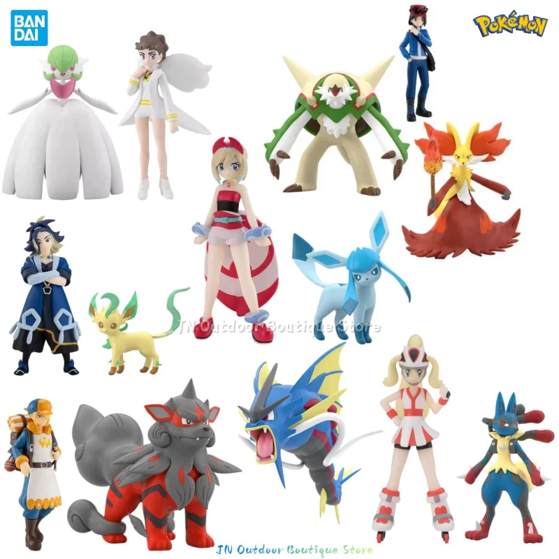 bandai-pokemon-scale-world-kalos-diantha-gardevoir-volo-arcanine-calem-chesnaught-delphox-anime-pvc-collectible-model-gift