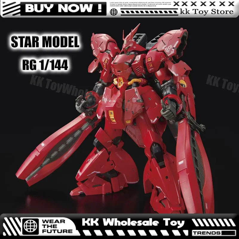 

STAR Mode1/144 RG Msn-04 Sazabi Double Horn Funnel Assembly Model Kits Plastic skeleton Action Figure Robot Plastic Model Toys