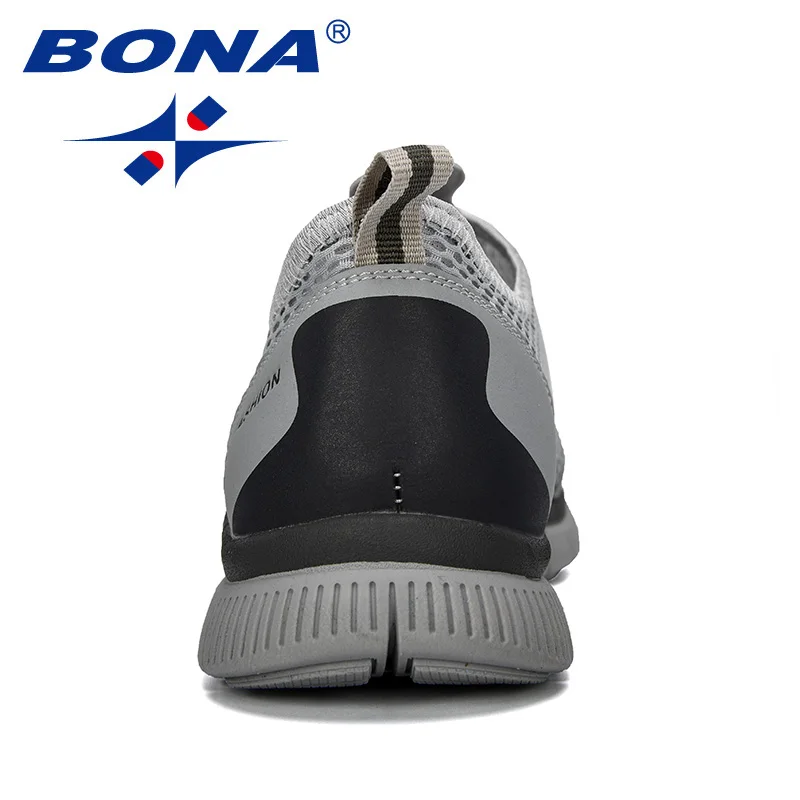 BONA Men Breathable Casual Shoes Krasovki Mocassin Basket Homme Comfortable Sneakers Shoes Chaussures Pour Hommes Mesh Shoe