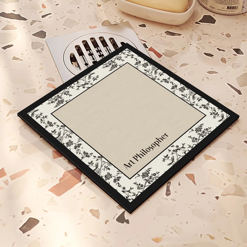 

Bathroom Odor-Proof Mat Bug-Proof Sealed Cover Pad Toilet Drain Anti-Odor Special Purpose Mat Durable Machine-Woven Silicon D...