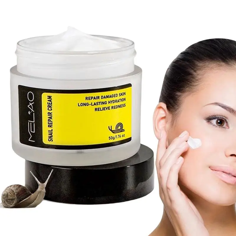 

Snail Face Cream Hyaluronic Acid Moisturizer Sodium Hyaluronate Cream 50g Nourishing Essence Day Cream For Moisturizing Face