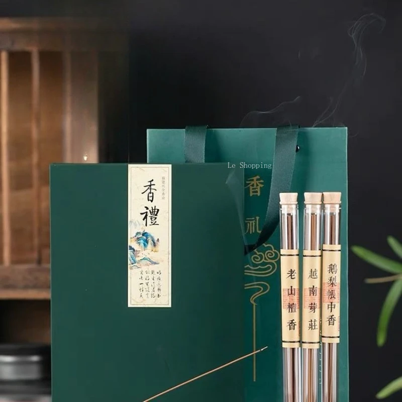 21Cm Stick Incense Gift Box/Goose Pear Nha Trang Old Mountain Sandalwood/Home Indoor Air Purification Remove Odor Joss Stick