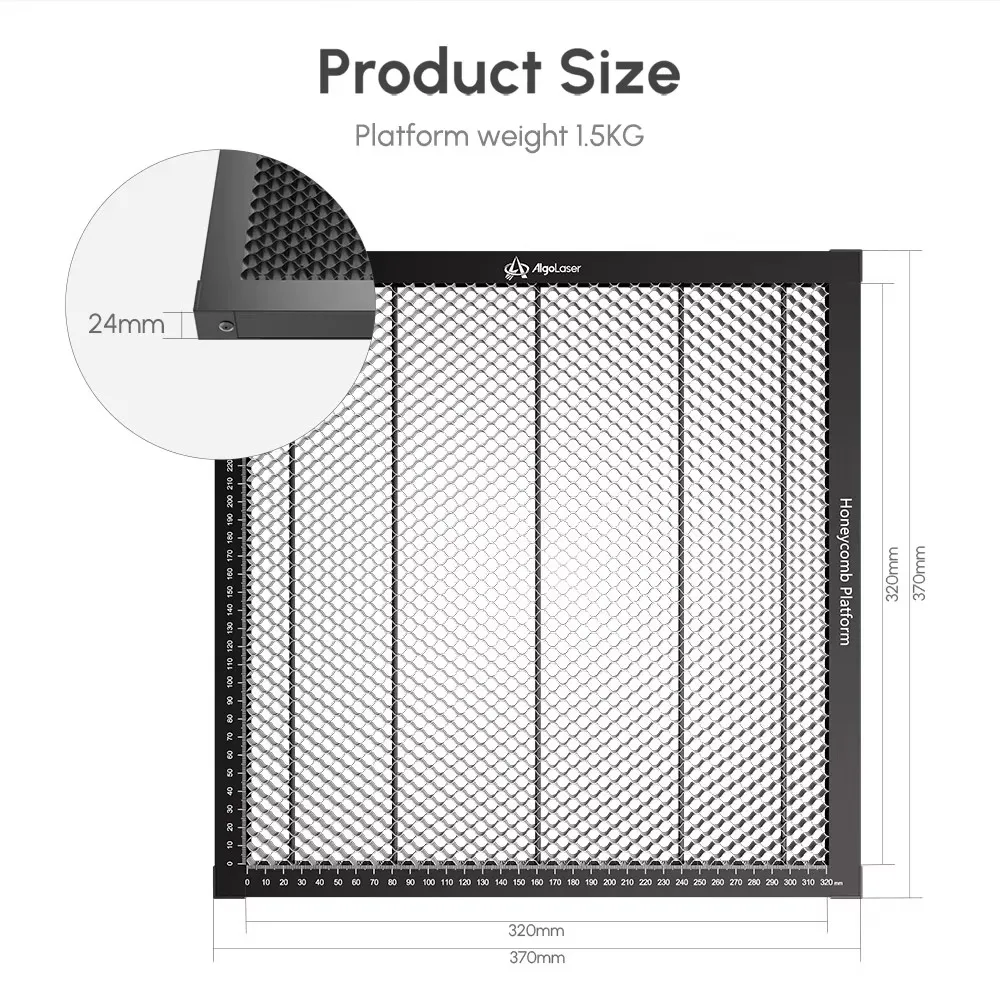 AlgoLaser Honeycomb Working Table for Laser Cutter and Engraver Machine with Aluminum Plate Compatible with All Brands Laser Kit