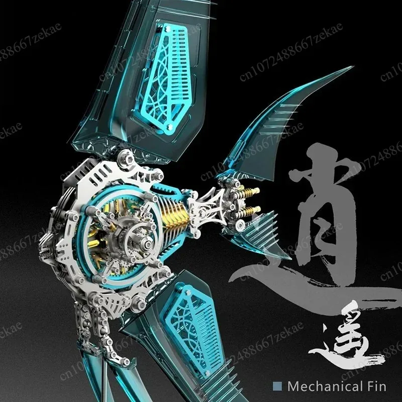 

Stainless Steel & Plastic Mechanical Angel Fish 3D Puzzle Assembly Craft Kit