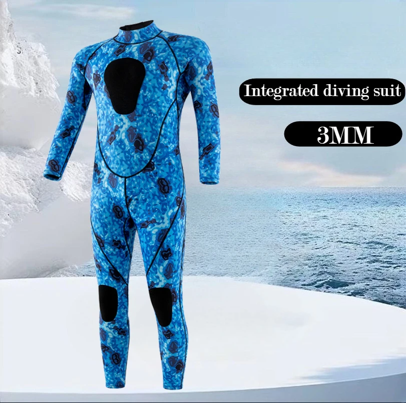 

3mm Neoprene Full Body Camouflage Wetsuit Adult Keep Warm for Spearfishing Diving Surfing Snorkeling & Kayaking