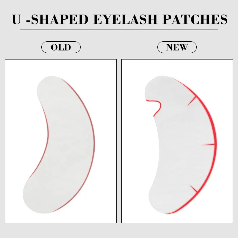 50pairs Eye Pads For Eyelash Extension Hydrogel Patches For Eyelashes U Shaped Gel Pads Lashes Extension Supplies Patches Makeup image 4