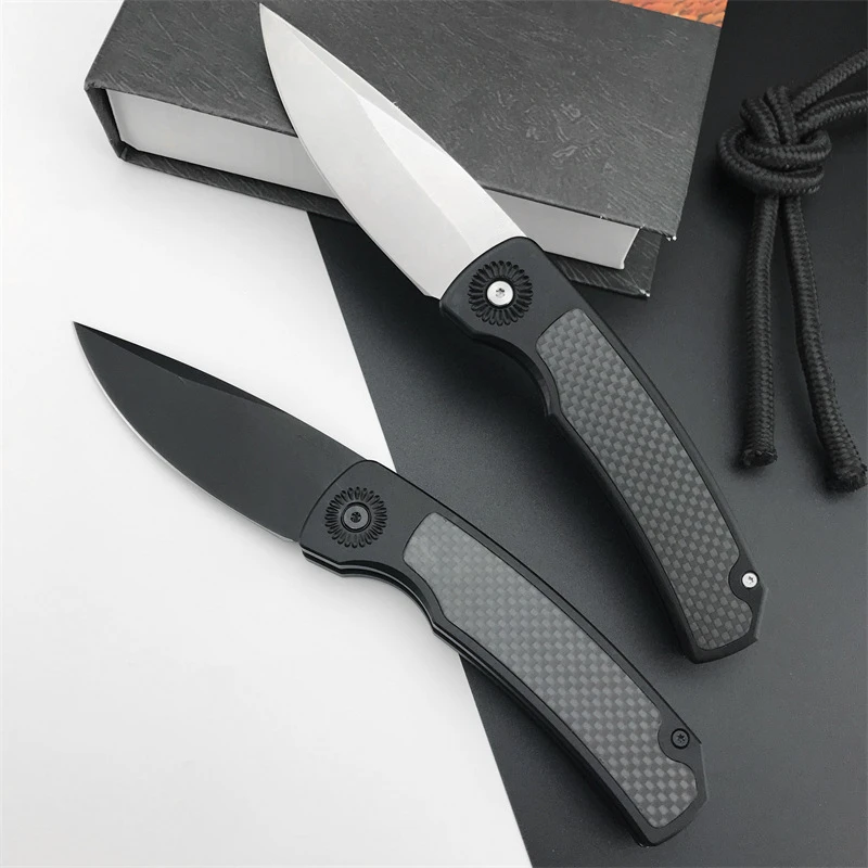 Folding Knife T6+Carbon Fiber Handle CPM-154 Blade Knife Military Tactical Knife Survival Hunting Self Defense Pocket EDC Tools