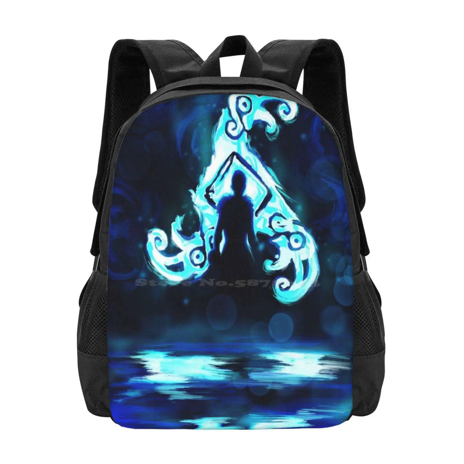 

Сумка с узором Hellblade Reflections, студенческий рюкзак Hellbladesenua