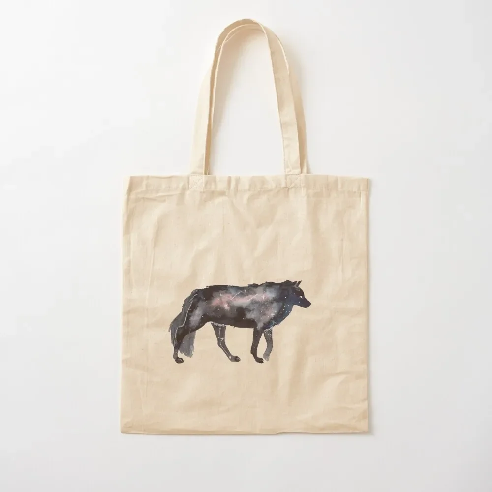 

Galaxy Wolf Tote Bag tote bags men custom fabric supermarket folding canvas