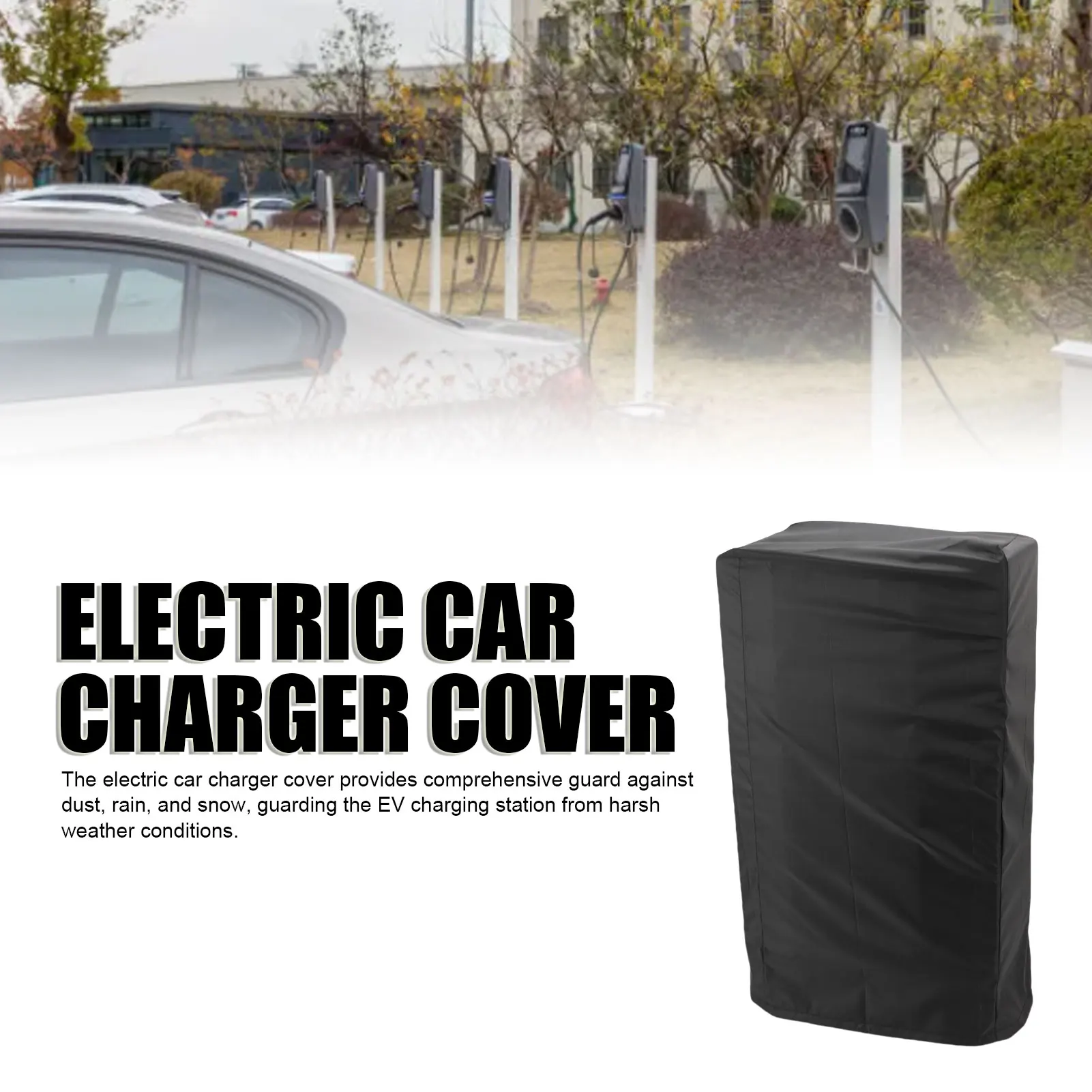 Electric Car Charger Cover Oxford Fabric Practical Electric Vehicle Charging Station Cover Dust Rain Snow Proof for Outdoor