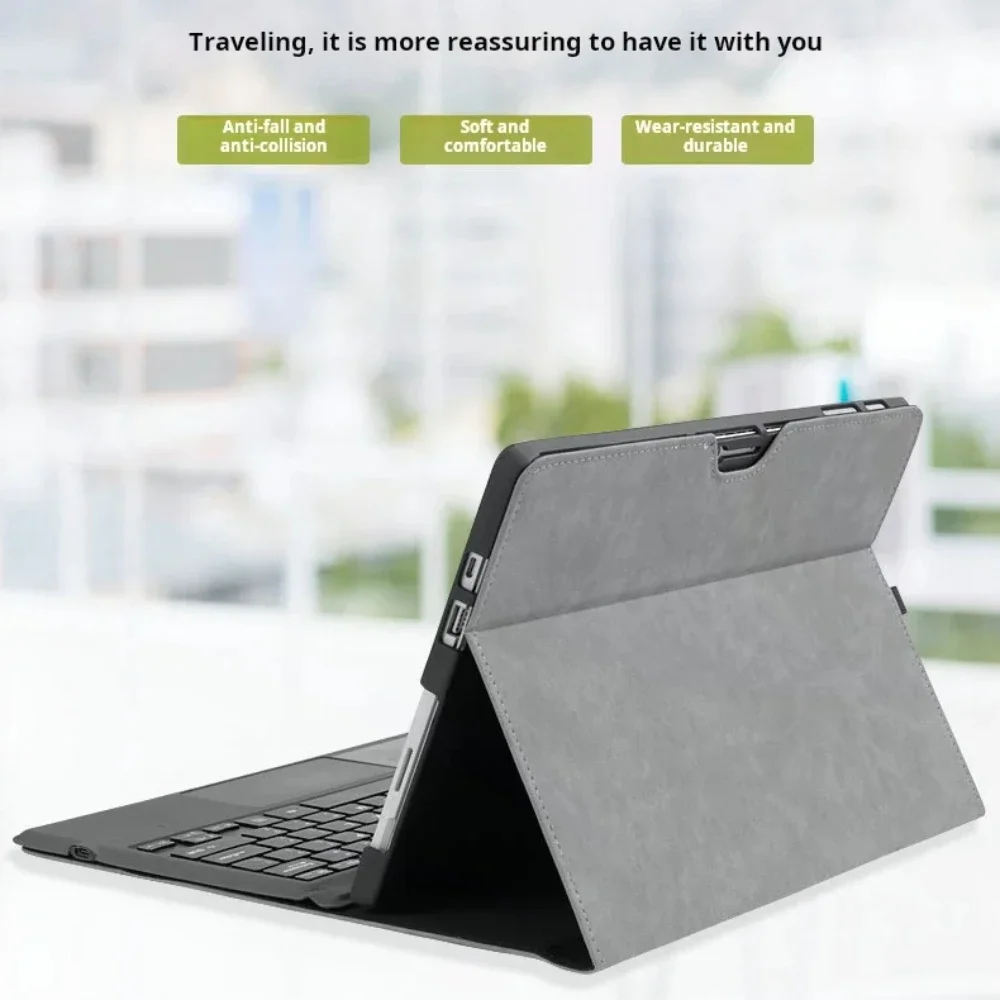 Keyboard Case for Microsoft Surface Pro 9 8 X 13 inch PU Leather Tablet Stand Cover for Surface Pro 7 7plus 6 5 4 12.3'' Go 4 3