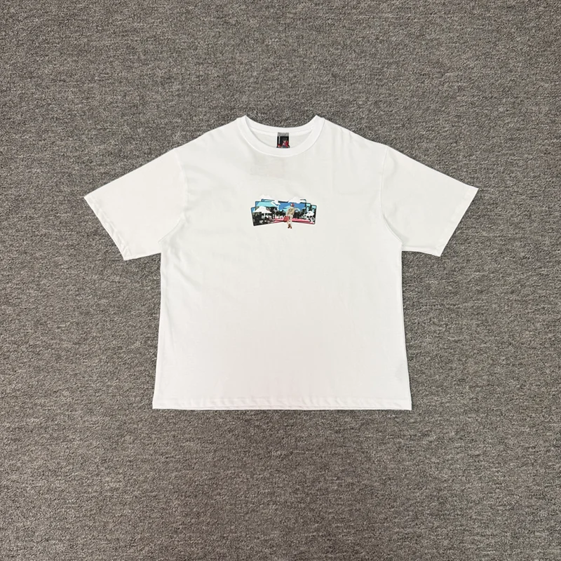 2026 New DERSCHUTZ Men's T-Shirt Retro Photo Graphic Print Oversized Crew Neck Casual Top High Quality Fast Delivery