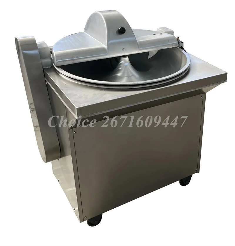 Electric Stainless Steel Vegetables Bowl Cutter Chopper Commercial Sausage Meat Cutting Machine Fruits Vegetable Chopping Maker