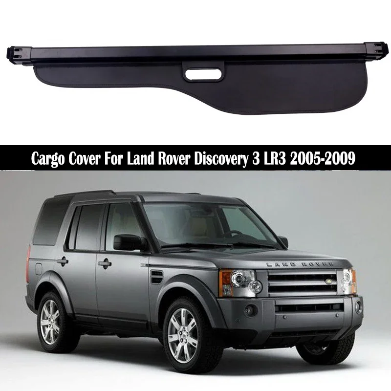 

Rear Trunk Cargo Cover For Land Rover Discovery 3 LR3 2005-2009 Shield Shade Curtain Partition Board Privacy Blinds Security