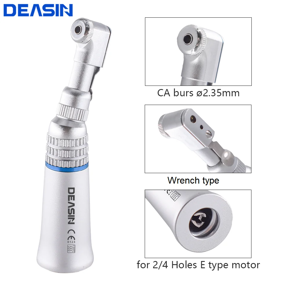 

1PC Dental Contra Angle Handpiece Slow Low Speed For E-type Motors Latch Chuck Handpiece Dentistry Tools