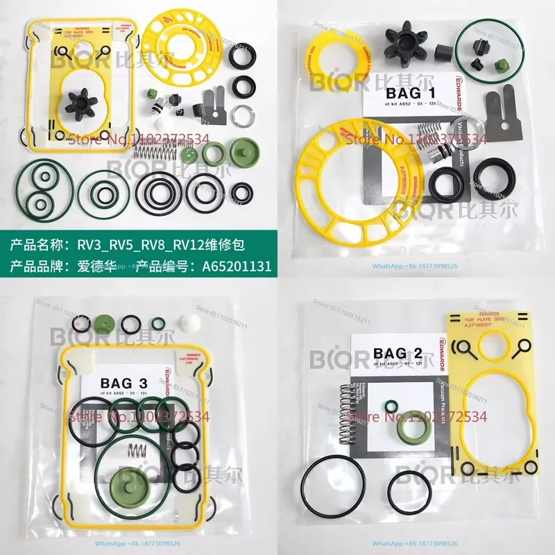 

Edward RV3/5/8_ RV12 rotary vane vacuum pump repair kit A65201131 sealing kit oil tank gasket
