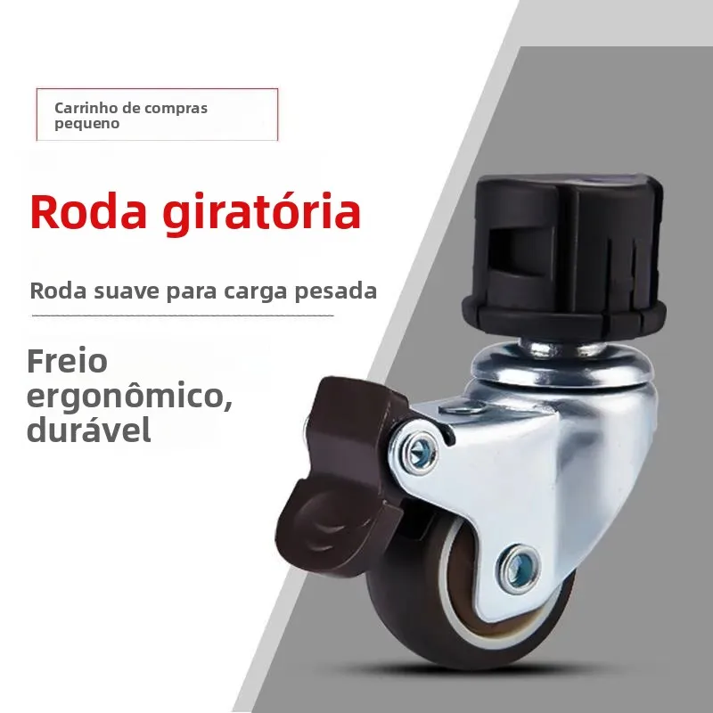 daily-shopping-cart-replacement-wheels-durable-tpr-silent-universal-wheels-with-brake-for-vegetable-buying-and-walking
