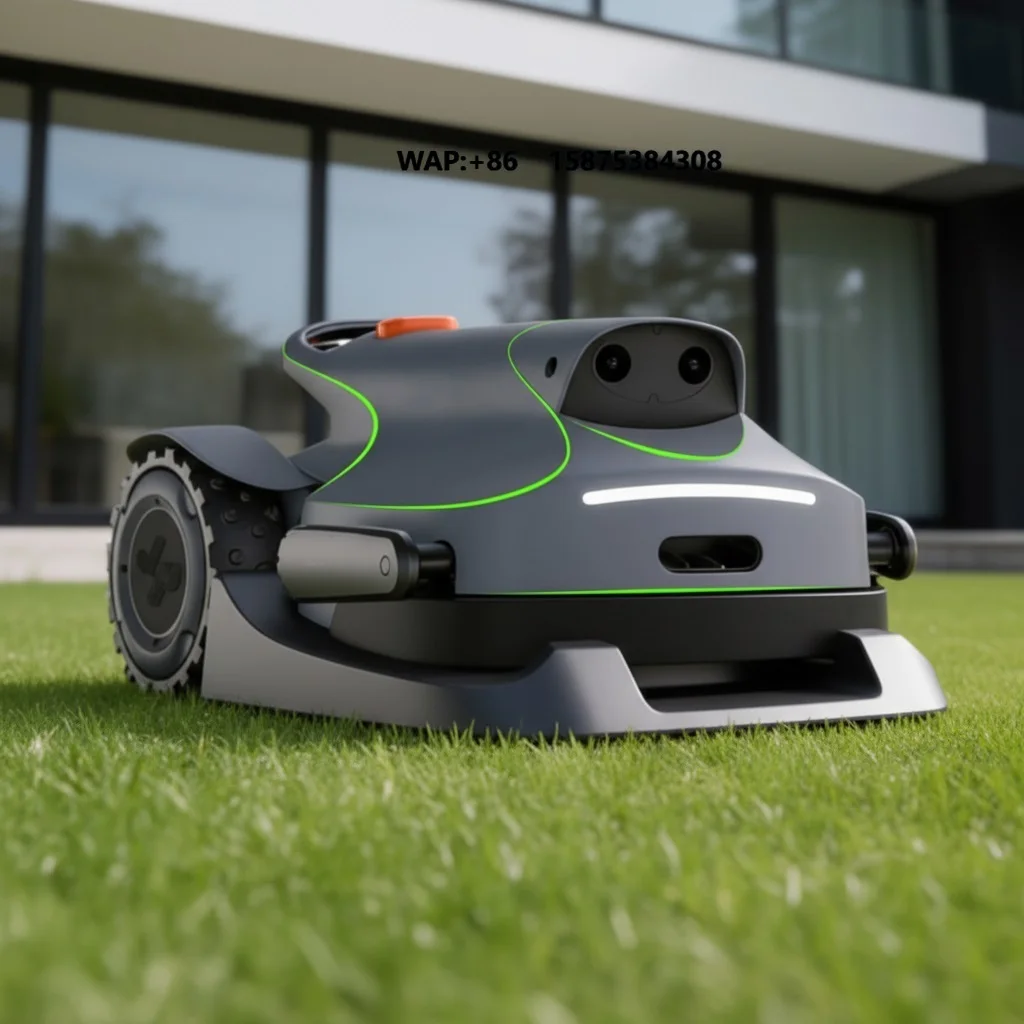 Hot Electric Robotic Lawn Mower Automatic Remote Controlled Pruning Robot Mobile Phone Planning Path for Efficient Grass Cutting