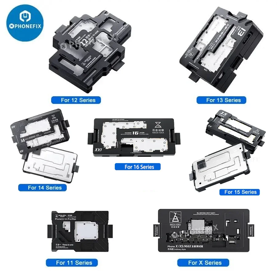 QianLi MEGA-IDEA iSocket fixation de test de carte mère pour iPhone 11 12 13 14 15 16 ProMax fonction de carte mère plate-forme de cadre de test