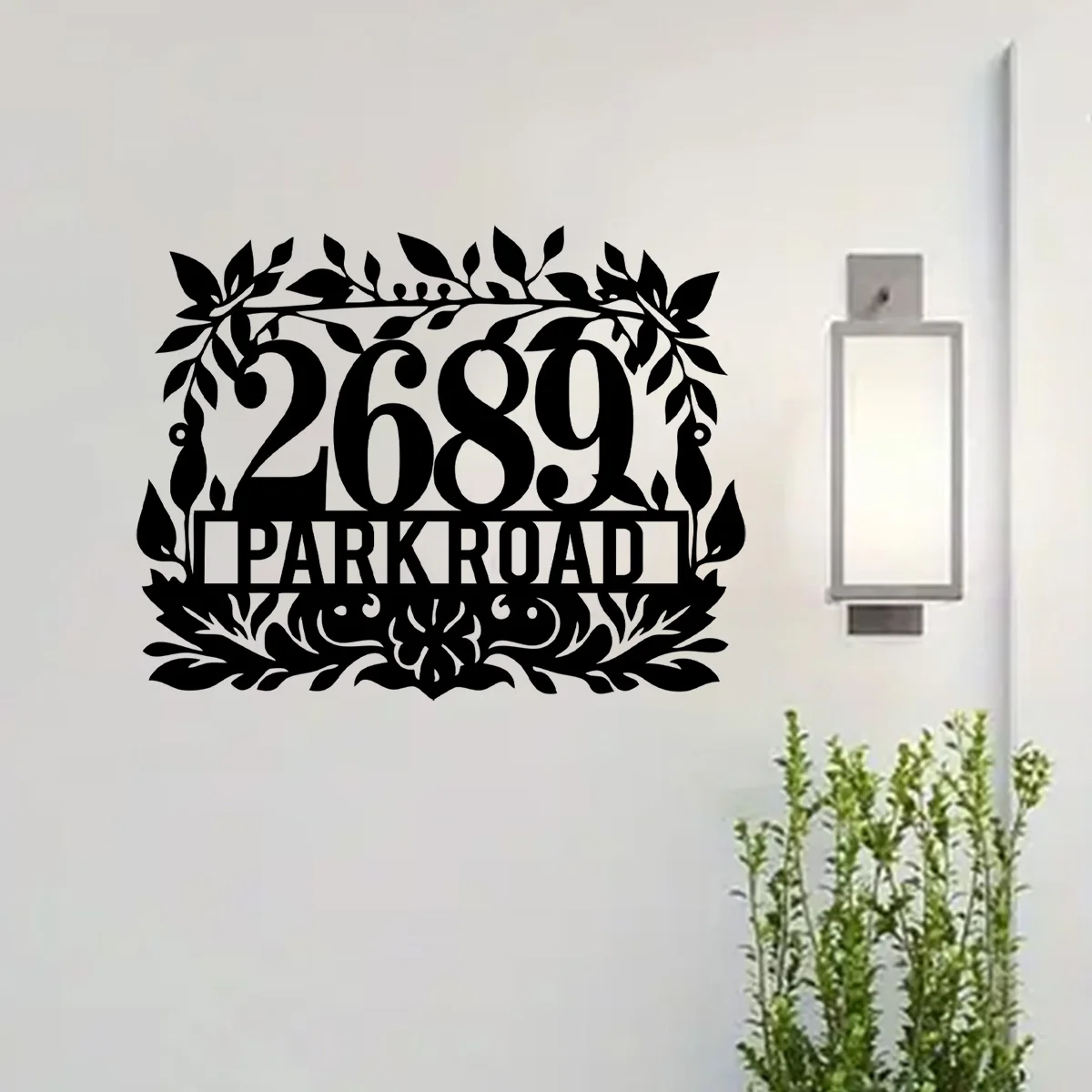 

Custom Personalized Metal House Number Sign, Metal Address Sign, Address Wall Art, Address Plaque, Front Door Sign, Housewarming