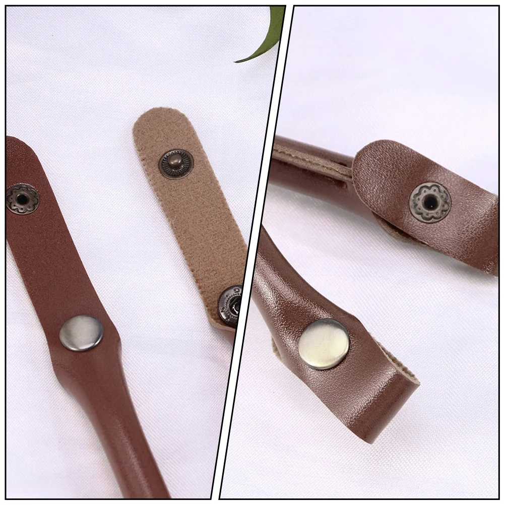 4 قطعة أشرطة حقائب اليد حقيبة ملحق مقبض إصلاح الملحقات مادة PU متعددة الاستخدامات لصنع حقائب اليد بنفسك