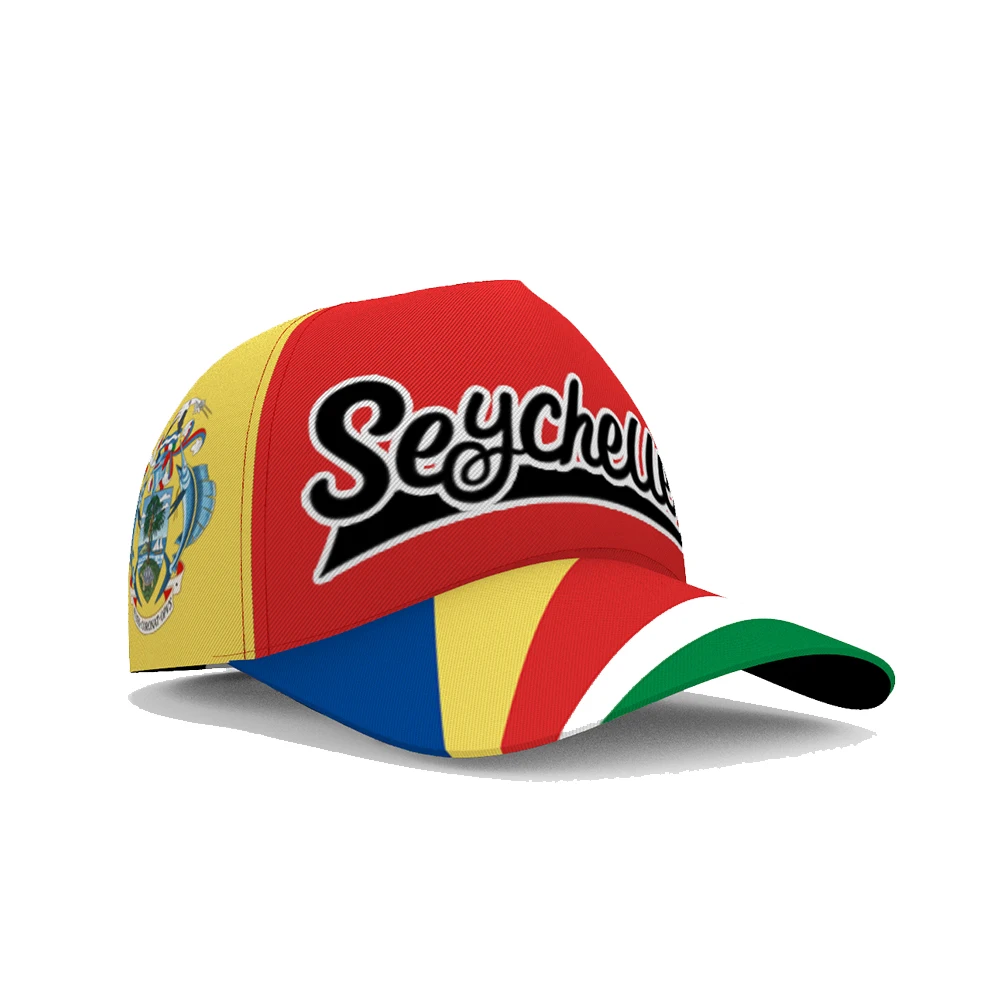 Seychelles Baseball Cap Custom Made Name Number Team Logo Hat Syc Country Travel Sesel Banner Nation Latin Flag Photo Headgear