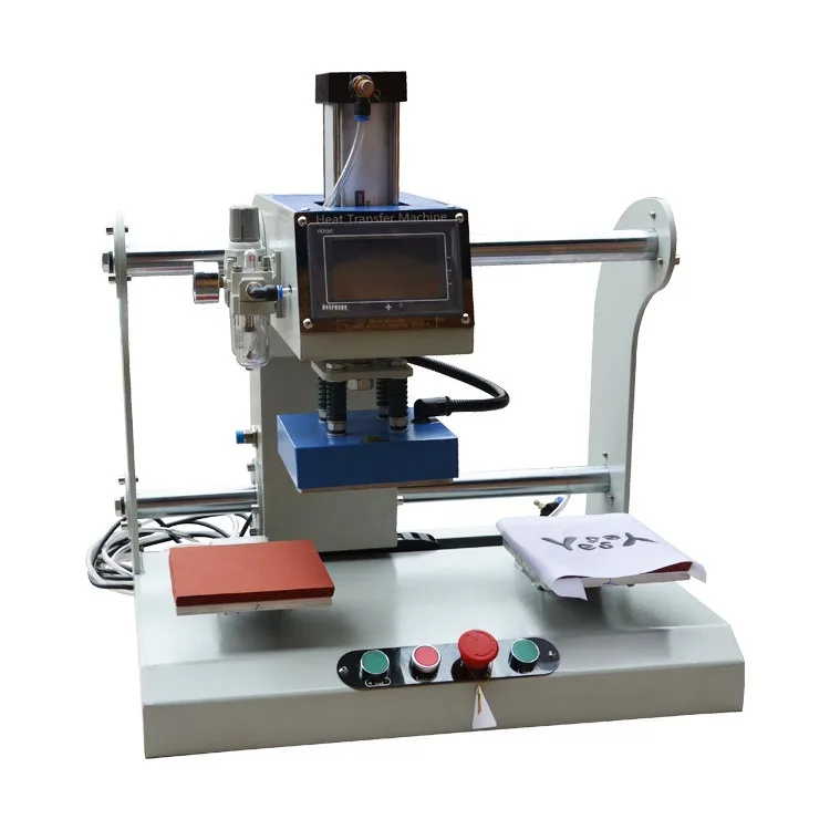 Automatic Heating Plate Movable 2 Station Pneumatic Heat Press Machine 20*30cm