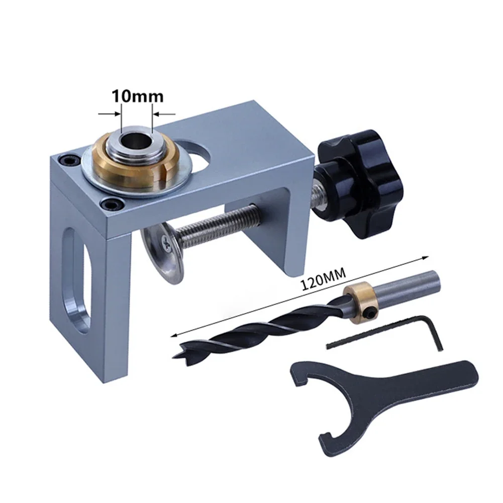 Imagem -03 - Dowel Drill Guide Jig Rebound Cabinet Wood Punching Locator Auxiliar de Conexão Hole Puncher Woodworking Tools mm 10 mm 12 mm