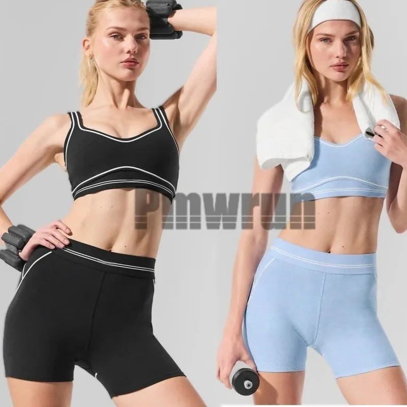 

Al2 Piece Set Sporty Woman Set Yoga Sets For Women's Shorts Women Sport Top Pant Sets Gym Pants Leggings Gym Clothes Yoga Shorts