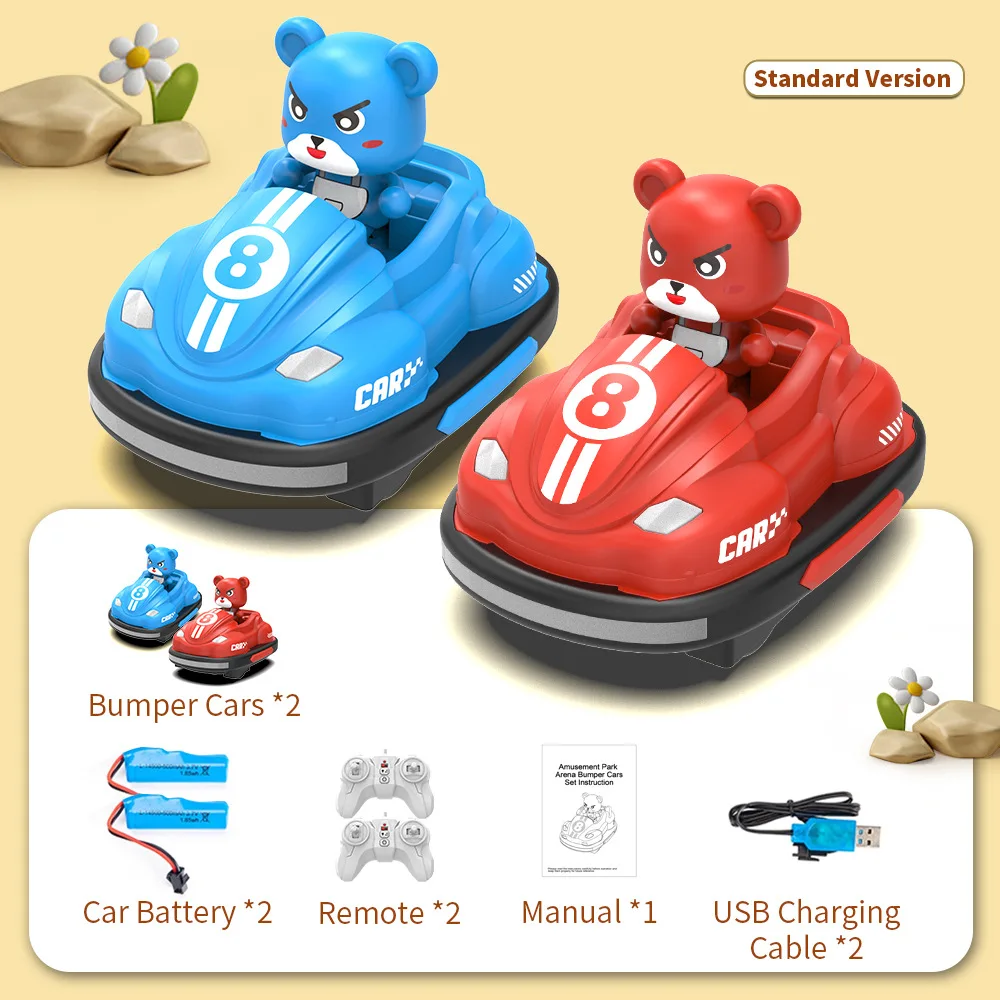 

New touch remote control car two person interactive go kart parent-child competitive interaction light music toy children's gift