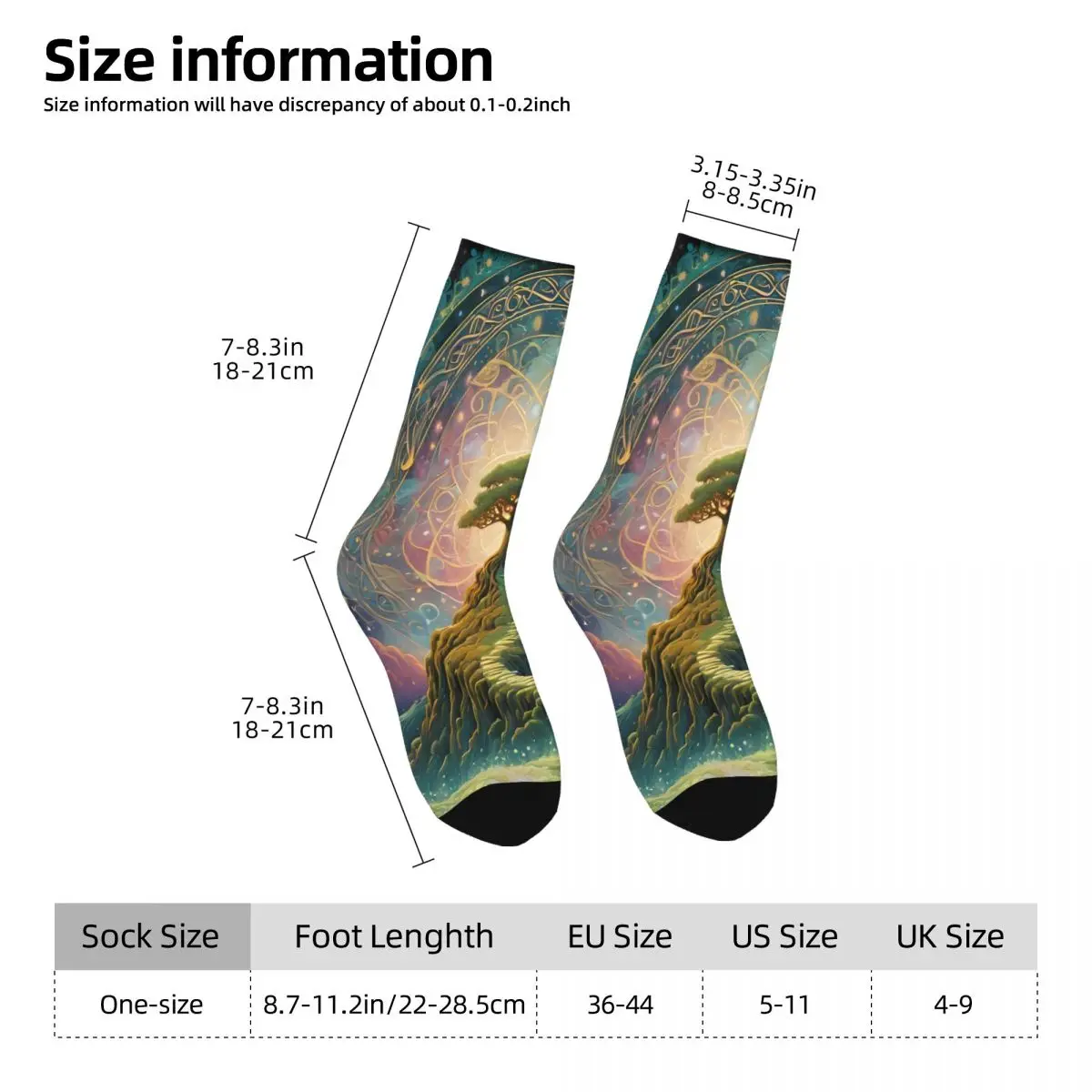 The Tree Of Life Sock Printed Man Polyester