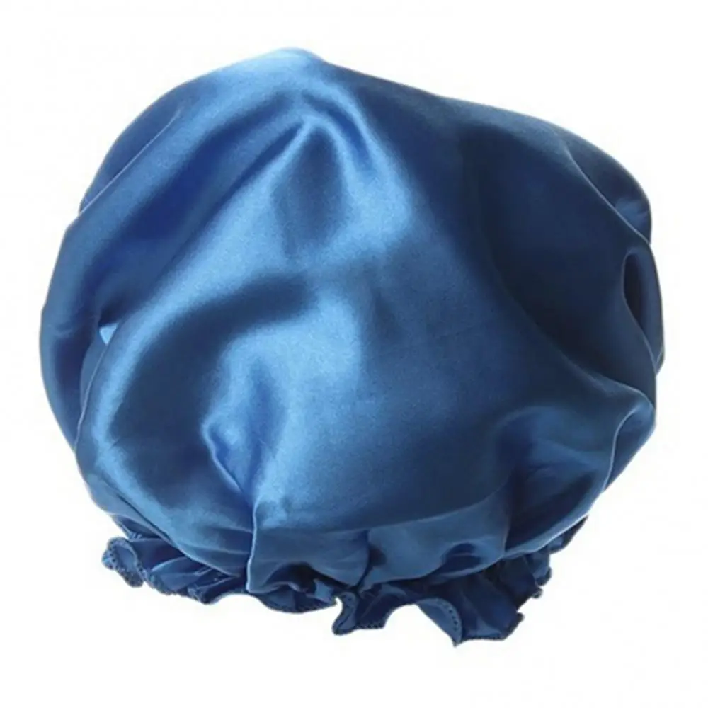 Cap Solid Color Hat Women Elastic Satin Lace Night Sleep Chemotherapy Hair Care Cap